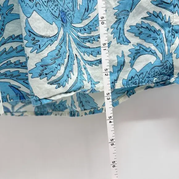 Joie Boho Tiered Tie Back Maxi Dress Sz 6 Blue Beaded Festival Coquette Peasant - Picture 10 of 14